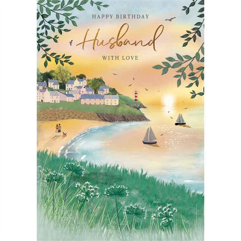 C75 HUSBAND BIRTHDAY SUNSET BEACH MEMORY LANE 6S