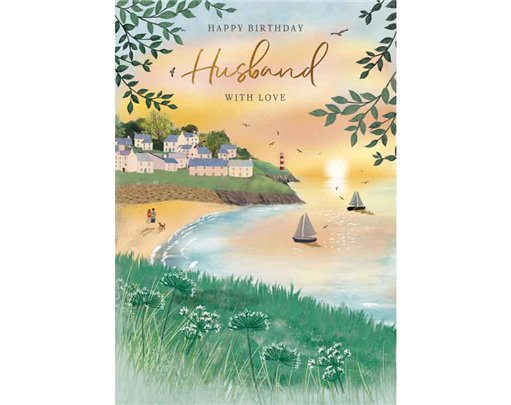 C75 HUSBAND BIRTHDAY SUNSET BEACH MEMORY LANE 6S