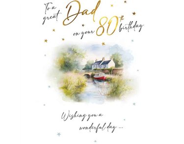 C75 AGE 80 DAD BIRTHDAY RIVER SCENE VISAGE 6S