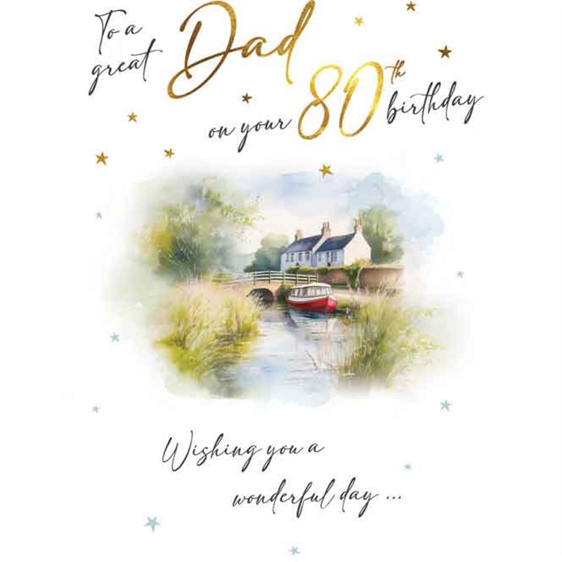 C75 AGE 80 DAD BIRTHDAY RIVER SCENE VISAGE 6S