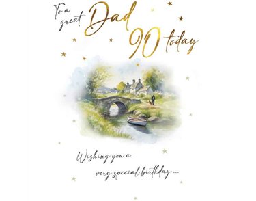 C75 AGE 90 DAD BIRTHDAY BRIDGE SCENE VISAGE 6S
