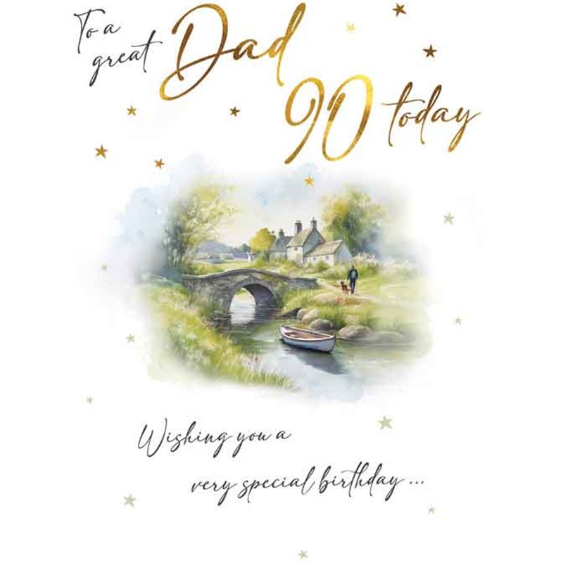C75 AGE 90 DAD BIRTHDAY BRIDGE SCENE VISAGE 6S