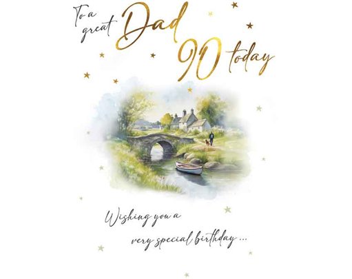 C75 AGE 90 DAD BIRTHDAY BRIDGE SCENE VISAGE 6S