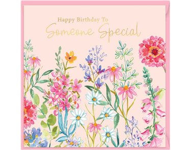 15cm AURORA SOMEONE SPECIAL SINGLE GREETING CARD 12S