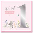 15cm AGE 1 PINK BIRTHDAY CARD 12S