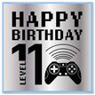 15cm AGE 11 GAME BIRTHDAY CARD 12S