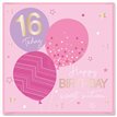 15cm AGE 16 PINK BIRTHDAY CARD 12S