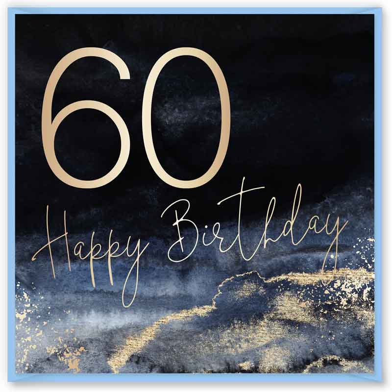 15cm AGE 60 PINK BIRTHDAY CARD 12S