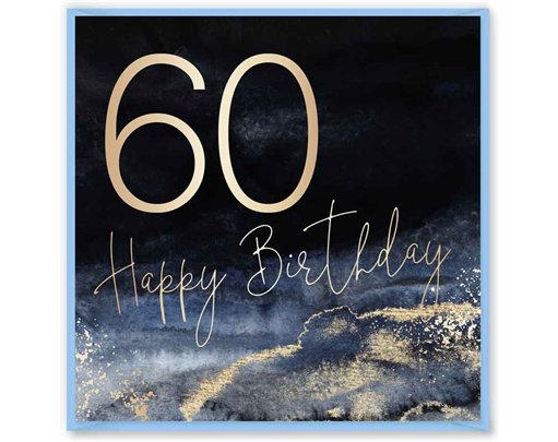 15cm AGE 60 PINK BIRTHDAY CARD 12S