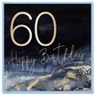 15cm AGE 60 PINK BIRTHDAY CARD 12S