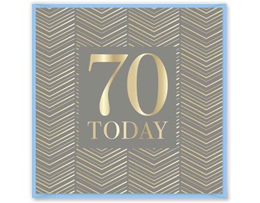 15cm AGE 70 BIRTHDAY CARD 12S