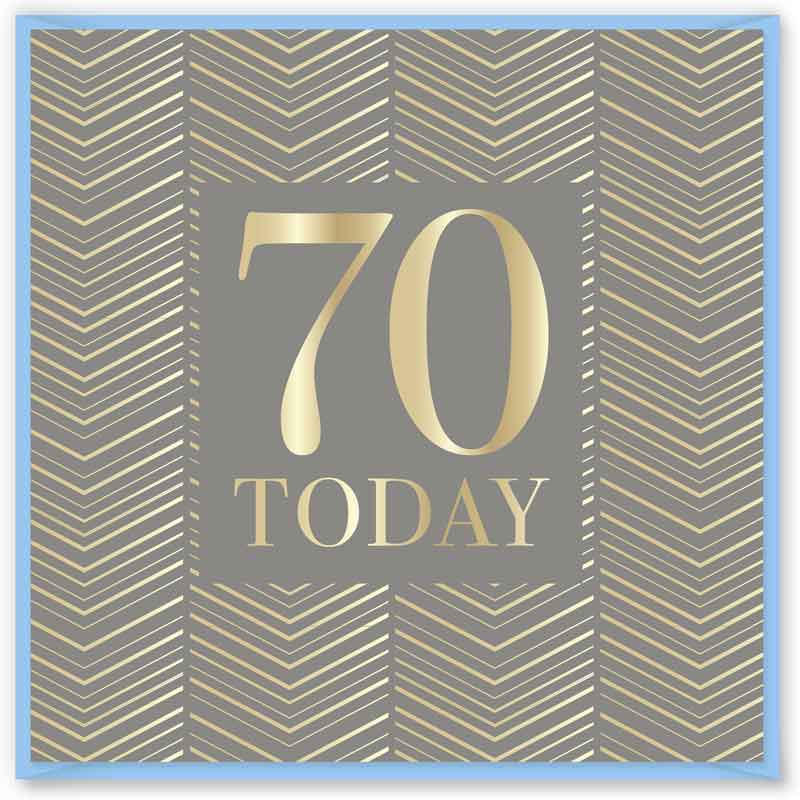 15cm AGE 70 BIRTHDAY CARD 12S