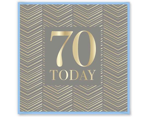 15cm AGE 70 BIRTHDAY CARD 12S
