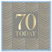 15cm AGE 70 BIRTHDAY CARD 12S
