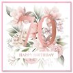 15cm AGE 70 FLORAL BIRTHDAY CARD 12S