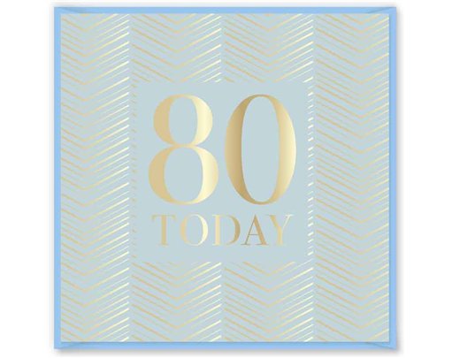 15cm AGE 80 BIRTHDAY CARD 12S