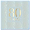 15cm AGE 80 BIRTHDAY CARD 12S