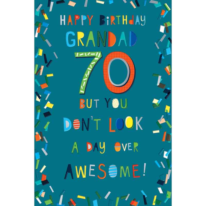 C75 AGE 70 GRANDAD KINGFISHER 6S