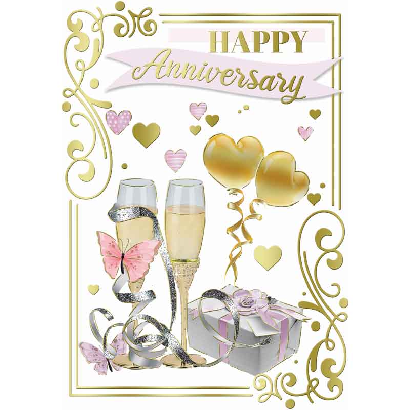 C50 TRAD HAPPY ANNIVERSARY SILVERLINE 12S