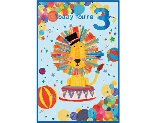 C75 3RD BIRTHDAY JUVENILE BOY SIMON ELVIN 6S