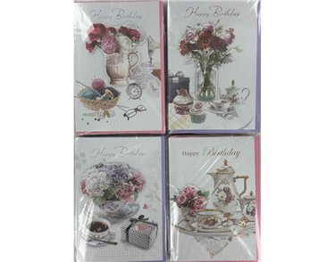 C50 FEMALE TRAD BIRTHDAY HANDMADE CARDS 6S