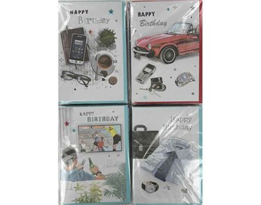 C50 MALE TRAD BIRTHDAY HANDMADE CARDS 6S