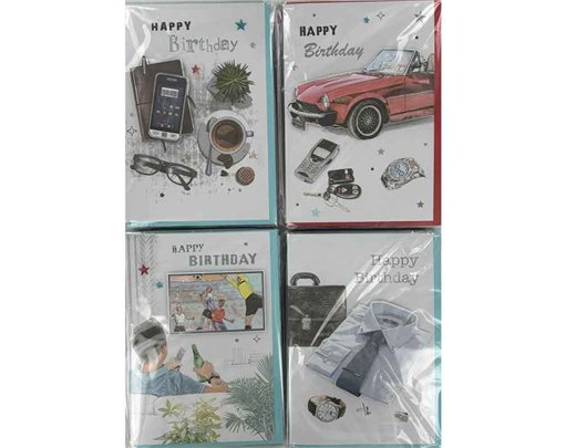 C50 MALE TRAD BIRTHDAY HANDMADE CARDS 6S