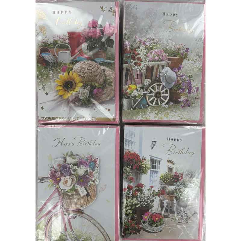 C50 FEMALE TRADITIONAL BIRTHDAY HANDMADE CARDS 6S