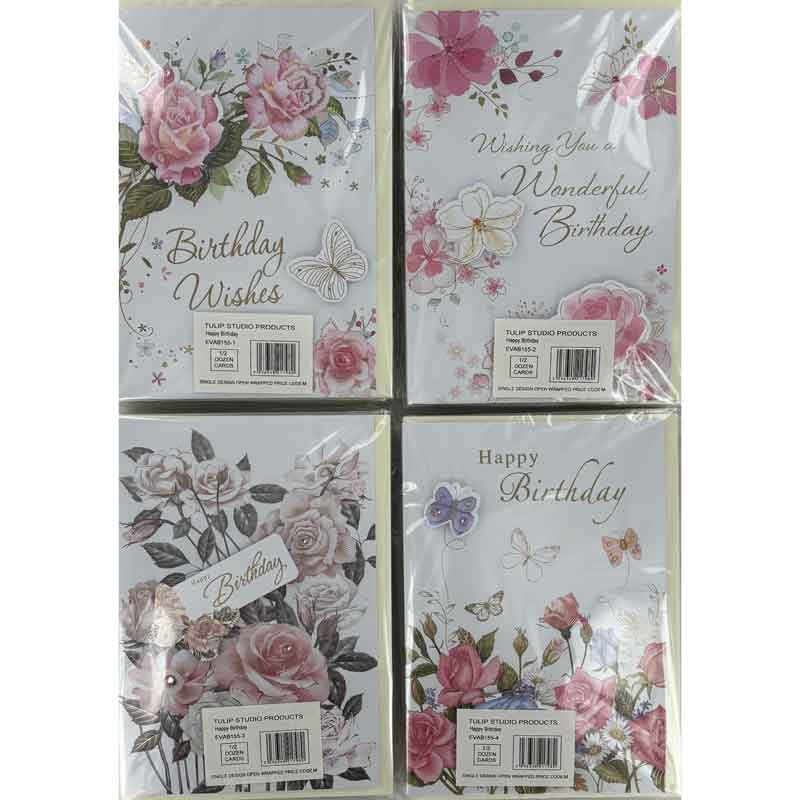 C50 FEMALE TRAD BIRTHDAY HANDMADE CARD 6S