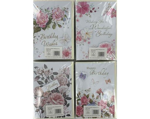 C50 FEMALE TRAD BIRTHDAY HANDMADE CARD 6S