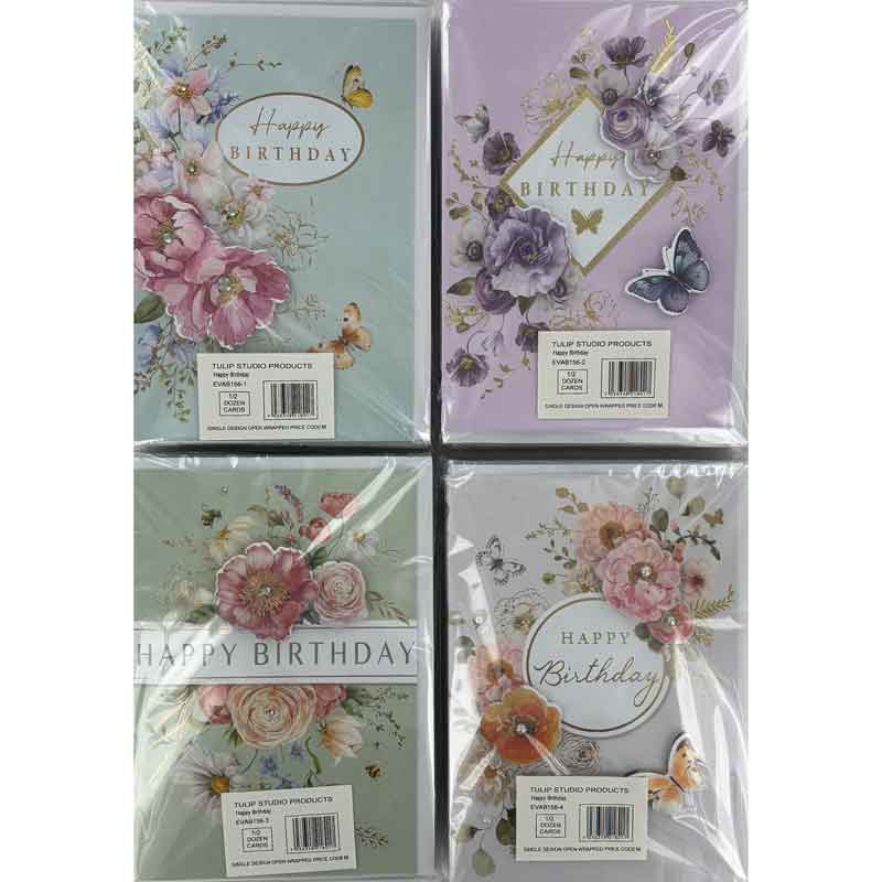C50 FEMALE TRAD BIRTHDAY HANDMADE CARD 6S