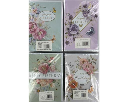 C50 FEMALE TRAD BIRTHDAY HANDMADE CARD 6S
