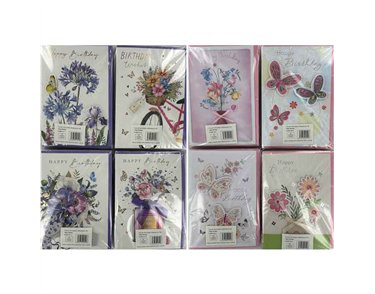 C50 FEMALE TRAD BIRTHDAY HANDMADE CARD 6S