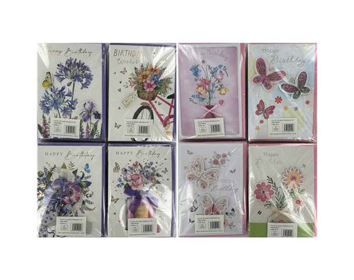 C50 FEMALE TRAD BIRTHDAY HANDMADE CARD 6S