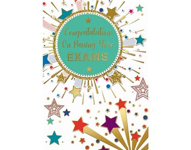 C50 CONGRATS EXAMS NEUTRAL MODERN SILVERLINE 12S