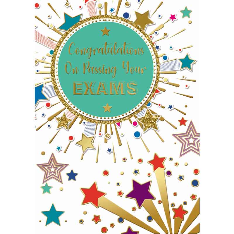 C50 CONGRATS EXAMS NEUTRAL MODERN SILVERLINE 12S