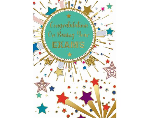 C50 CONGRATS EXAMS NEUTRAL MODERN SILVERLINE 12S