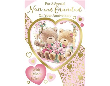C50 NAN & GRANDAD ANNIVERSARY CUTE SILVERLINE 12S