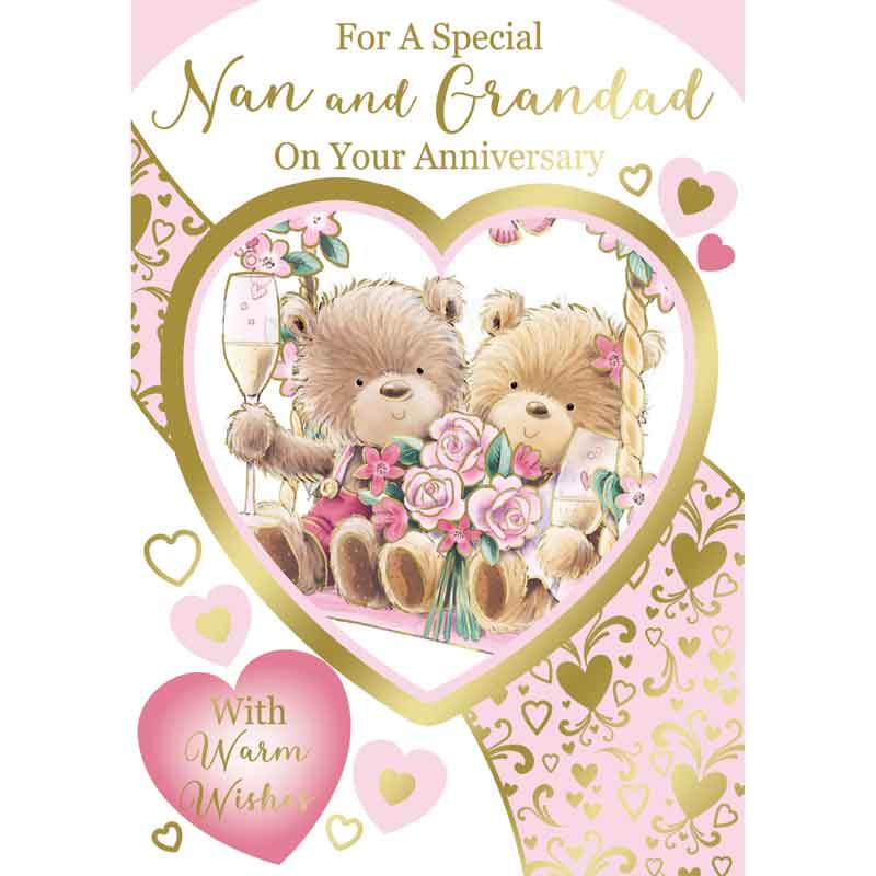 C50 NAN & GRANDAD ANNIVERSARY CUTE SILVERLINE 12S