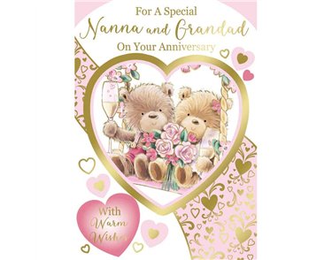 C50 NANNA & GRANDAD ANNIVERSARY CUTE SILVERLINE 12S