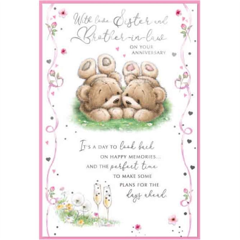 C75 CUTE SISTER & BROTHER IN LAW ANNIVERSARY SIMON ELVIN 6S