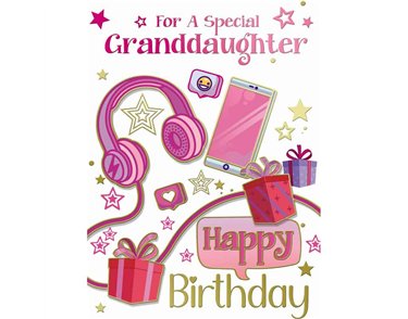 C50 CONTEMPORARY GRANDDAUGHTER BIRTHDAY SILVERLINE 12S