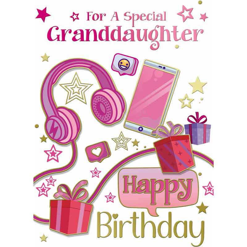 C50 CONTEMPORARY GRANDDAUGHTER BIRTHDAY SILVERLINE 12S