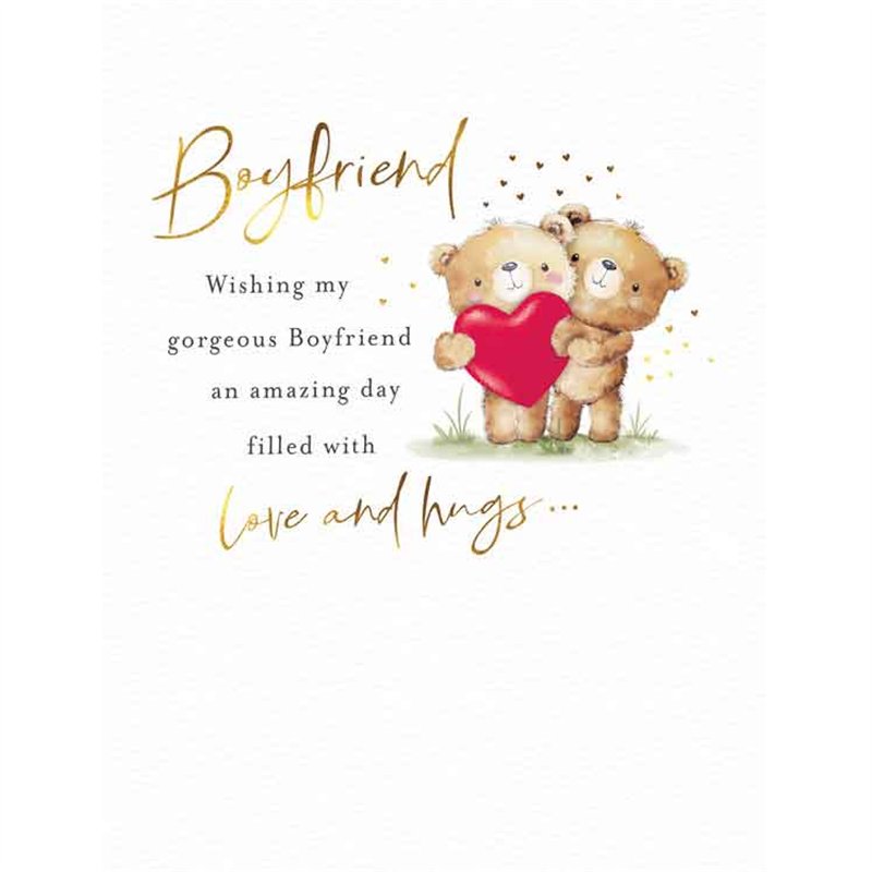 C50 BOYFRIEND BIRTHDAY FUZZY FRIENDS PICCADILLY GREETINGS 6S