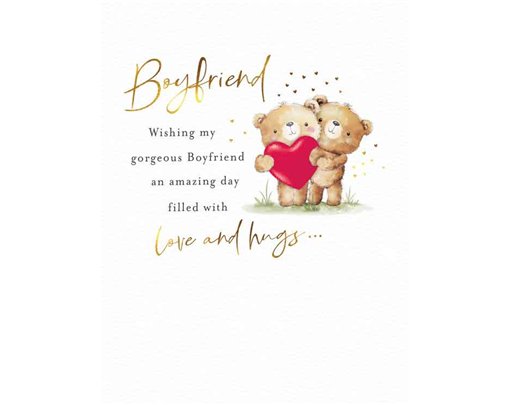 C50 BOYFRIEND BIRTHDAY FUZZY FRIENDS PICCADILLY GREETINGS 6S