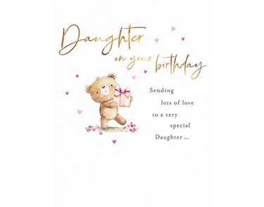 C50 DAUGHTER BIRTHDAY FUZZY FRIENDS PICCADILLY GREETINGS 6S