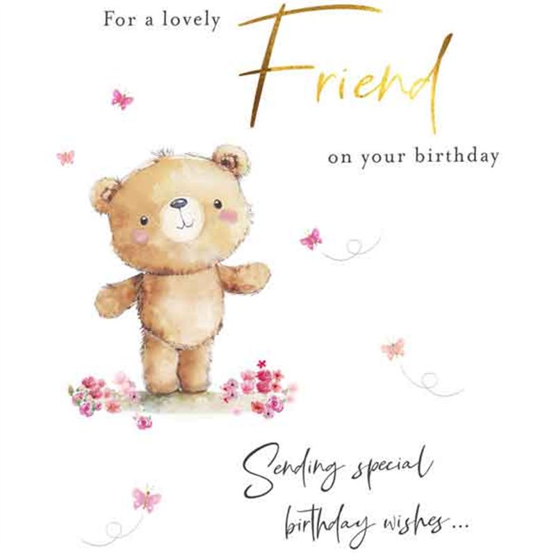 C50 FRIEND BIRTHDAY FUZZY FRIENDS PICCADILLY GREETINGS 6S