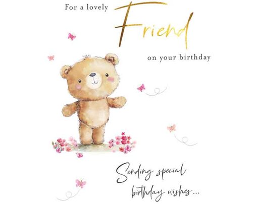 C50 FRIEND BIRTHDAY FUZZY FRIENDS PICCADILLY GREETINGS 6S