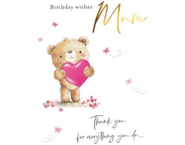 C50 MUM BIRTHDAY FUZZY FRIENDS PICCADILLY GREETINGS 6S