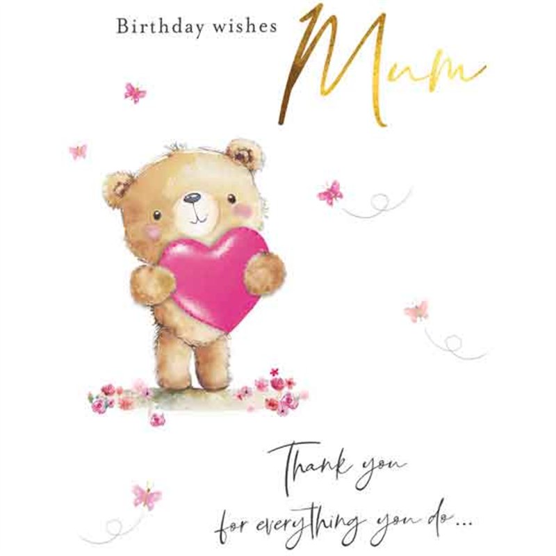 C50 MUM BIRTHDAY FUZZY FRIENDS PICCADILLY GREETINGS 6S